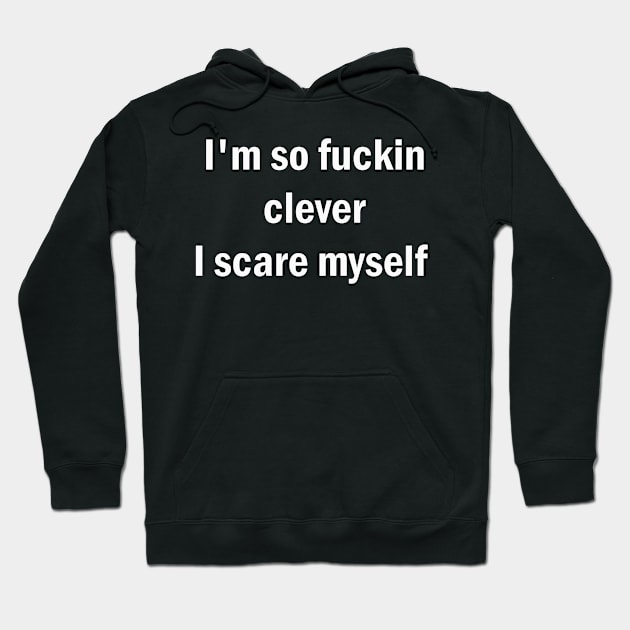 I'm so fucking clever Hoodie by Stiffmiddlefinger